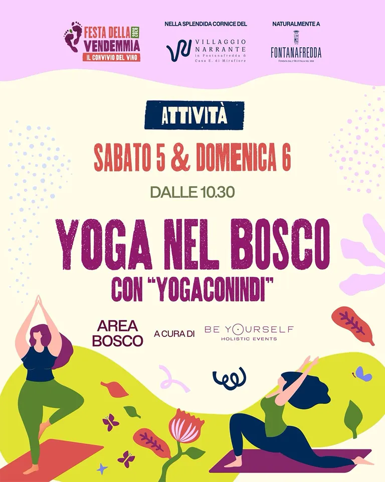 Yoga nel bosco con Indi